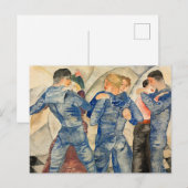 Dansende zeilen briefkaart (Voorkant / Achterkant)