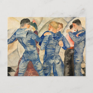 Dansende zeilen briefkaart