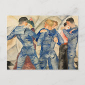 Dansende zeilen briefkaart (Voorkant)