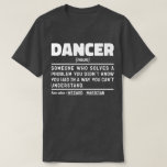 Dansende zelfstandig naamwoord Funny Dance Instruc T-shirt<br><div class="desc">Grappige danser Gezegden "Dancer iemand die een probleem dat je niet wist dat je had op een manier die je niet kunt begrijpen". Pak dit Funny Dancer-ontwerp als een grappig cadeau voor een geweldige moeder,  vader of vriend.</div>