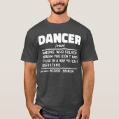 Dansende zelfstandig naamwoord Funny Dance Instruc T-shirt (Voorkant)