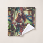 DANSENDE ZIGEUNERIN BAD HANDDOEK (Wasdoekje)