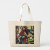 DANSENDE ZIGEUNERIN GROTE TOTE BAG (Achterkant)