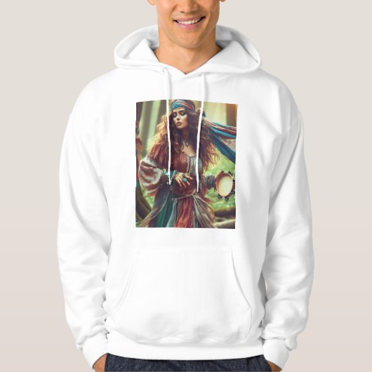 DANSENDE ZIGEUNERIN HOODIE (Voorkant)