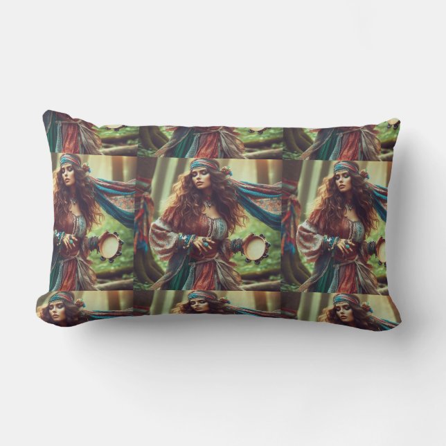 DANSENDE ZIGEUNERIN KUSSEN (Voorkant)