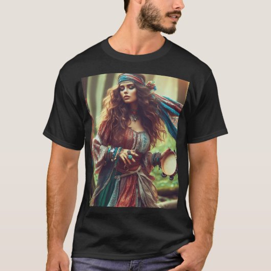 DANSENDE ZIGEUNERIN T-SHIRT (Voorkant)
