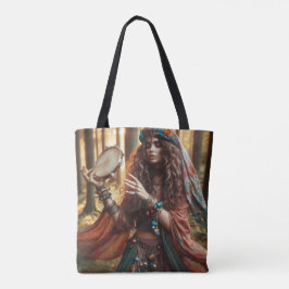 DANSENDE ZIGEUNERIN TOTE BAG