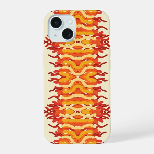 Dansende Zonne-uitbarsting Uitbarsting Van Kleur A iPhone 15 Case (Achterkant)