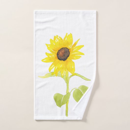 "Dansende zonnebloem" Bad Handdoek (Handdoek)