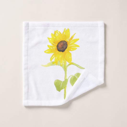 "Dansende zonnebloem" Bad Handdoek (Wasdoekje)