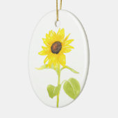 "Dansende zonnebloem" Keramisch Ornament (Links)