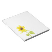 "Dansende zonnebloem" Notitieblok (Schuin)