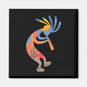 Dansende zuidwestelijke USA Kokopelli symbool Magneet