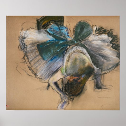Danser Aanpassen Haar Slipper - Edgar Degas - C188 Poster (Voorkant)