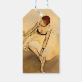 Danser aanpassen van haar slipper, Degas Art Cadeaulabel (Voorkant)