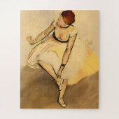Danser aanpassen van haar slipper, Degas Art Legpuzzel (Verticaal)