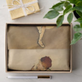 Danser aanpassen van haar slipper, Degas Art Tissuepapier (Geschenk)