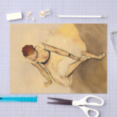 Danser aanpassen van haar slipper, Degas Art Tissuepapier (Craft)