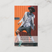 Danser Actor Foto Sociale Media QR Code Visitekaartje (Voorkant)