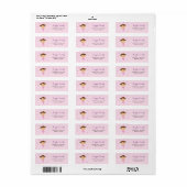Danser Ballerina Meisje Retouradres Labels (Full Sheet)