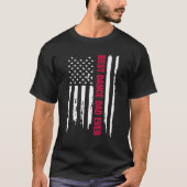 Danser Beste Dans Pap Ooit Amerikaanse vlag Vader' T-shirt (Voorkant)