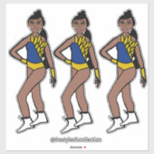 Danser Blauw Goud #1 Sticker (Vel)