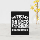Danser bodyguard Dans oom van een danser oom Kaart (Gele Bloem)