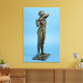 danser (brons) canvas afdruk (Insitu (Woonkamer))