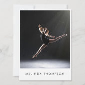 Danser Choreograaf Comp Kaart 5 Foto Headshot (Voorkant)
