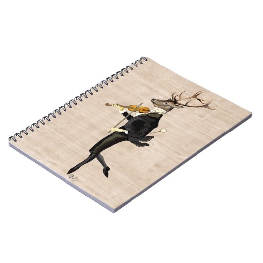 Danser deer met Violin 2 Notitieboek (Linkerzijde)