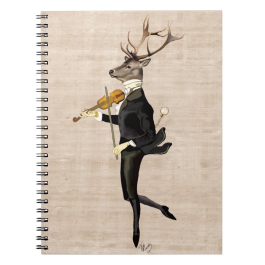 Danser deer met Violin 2 Notitieboek (Voorkant)