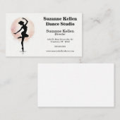 Danser en dansinstructeur van de volle maan visitekaartje (Voorkant / Achterkant)