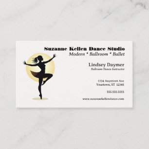 Danser en Spotlight Dance Instructor Dansstudio Visitekaartje