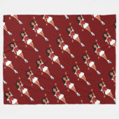Danser Fleece Dekbed Rood Spark #2 Deken (Voorkant (Horizontaal))