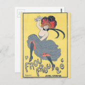  danser, geef tekst Briefkaart uit (Voorkant / Achterkant)