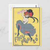  danser, geef tekst Briefkaart uit (Voorkant / Achterkant)