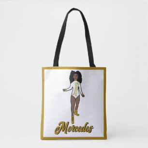Danser Gepersonaliseerd Tas Wit/Gouden Tijger A