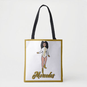 Danser Gepersonaliseerd Tas Wit/Gouden Tijger B