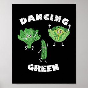 Danser Green Vegan Vegan Vegetari Poster