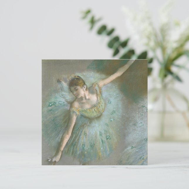 Danser in Green Edgar Degas (Staand voorkant)