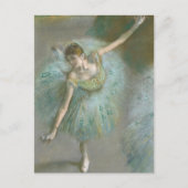 Danser in Green Edgar Degas Briefkaart (Voorkant)