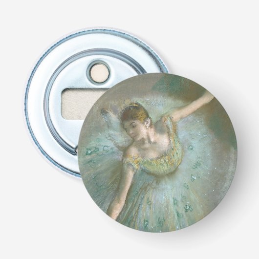 Danser in Green Edgar Degas Button Flesopener (Voorkant)