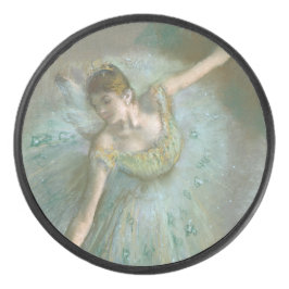 Danser in Green Edgar Degas Hockey Puck