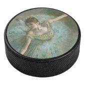 Danser in Green Edgar Degas Hockey Puck (3/4)