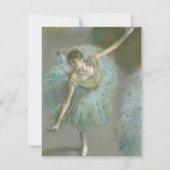 Danser in Green Edgar Degas Kaart (Voorkant)