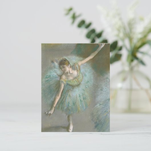 Danser in Green Edgar Degas Kaart (Staand voorkant)