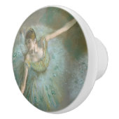 Danser in Green Edgar Degas Keramische Knop (Rechts)