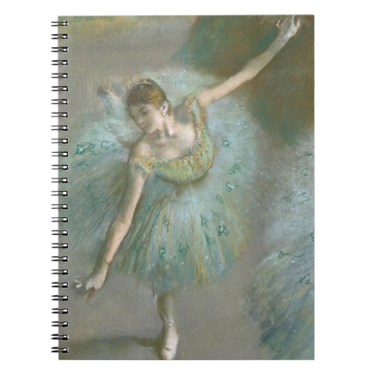 Danser in Green Edgar Degas Notitieboek (Voorkant)
