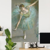 Danser in Green Edgar Degas Poster (Thuiskantoor)