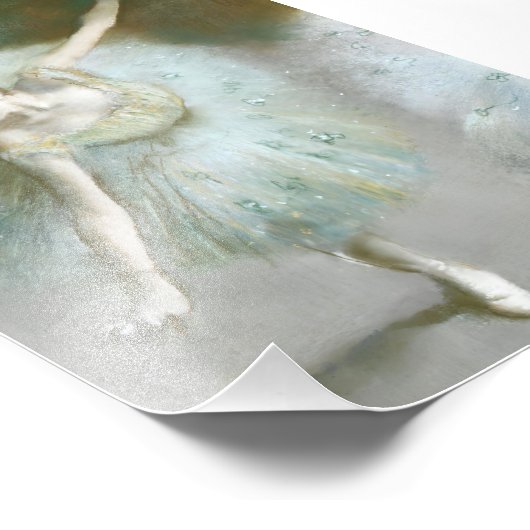 Danser in Groene Degas, Kunst Foto Afdruk (Hoek)